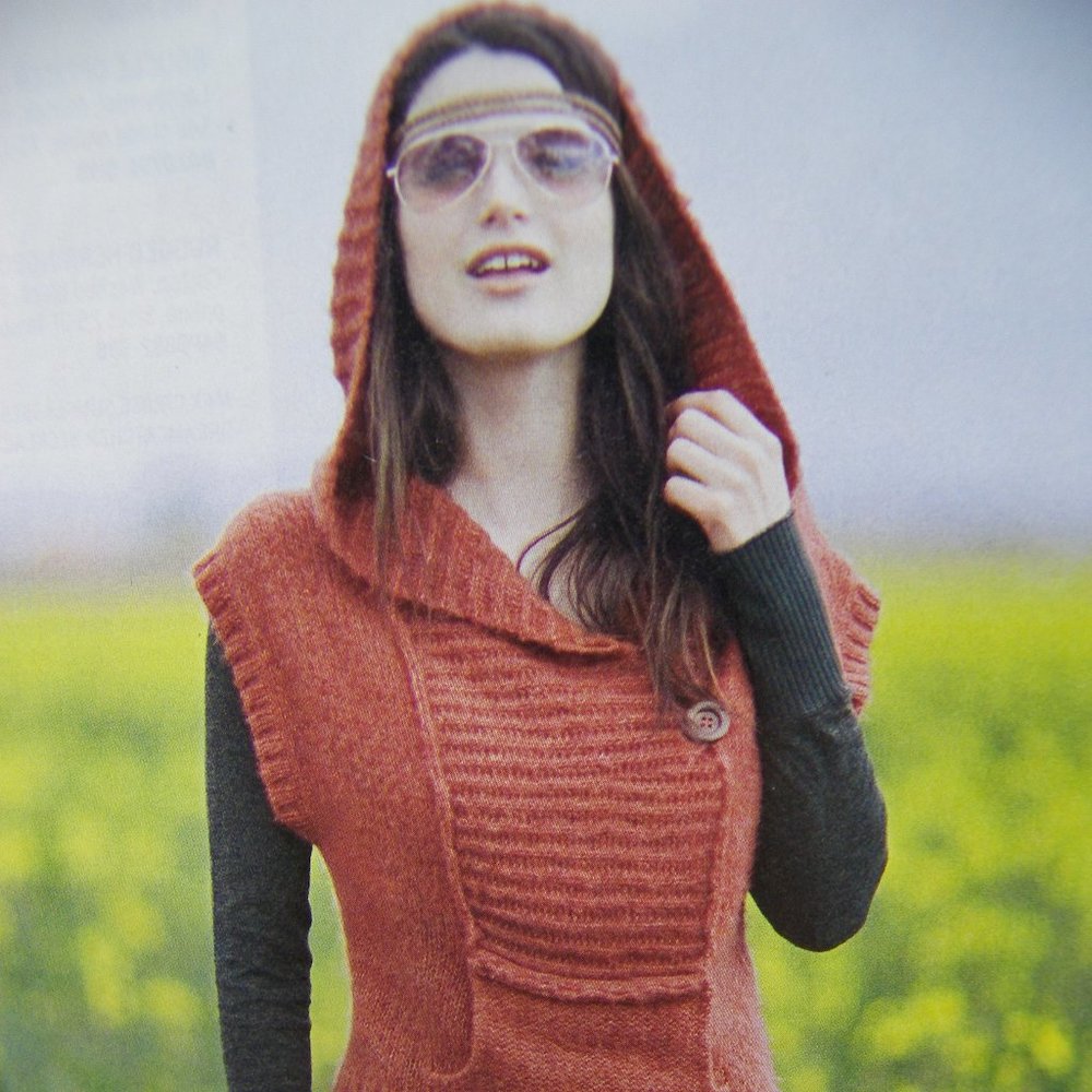 Free People Open Road Dolman Vest Sweater Hoodie Charcoal AWESOME Lg. $118 SOFT